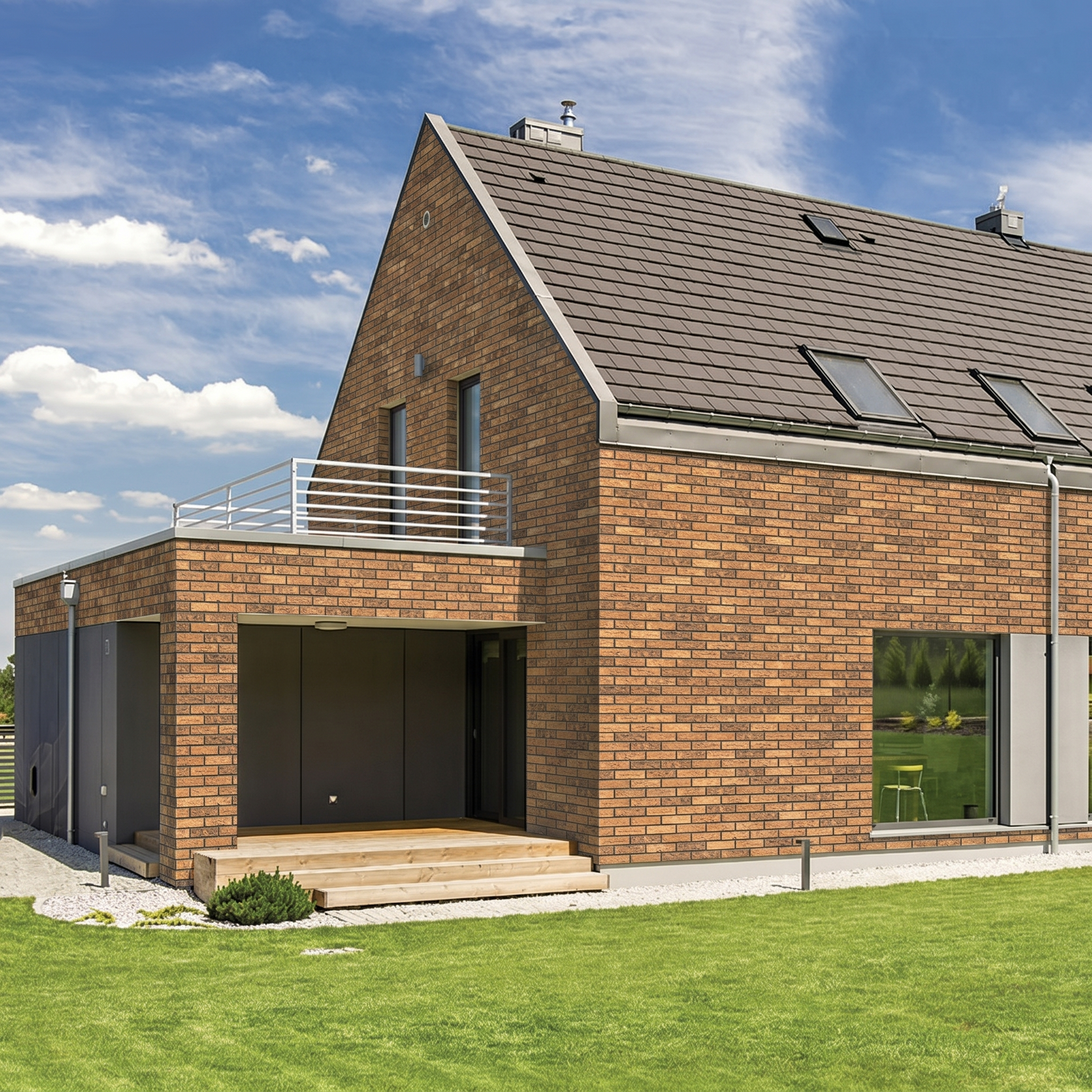 Dom z elewacją klinkierową WarmBrick